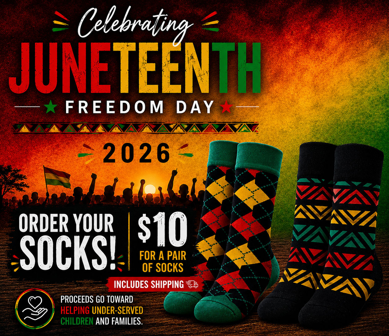 Juneteenth Socks