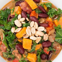 Hearty Peanut and Red Bean Stew