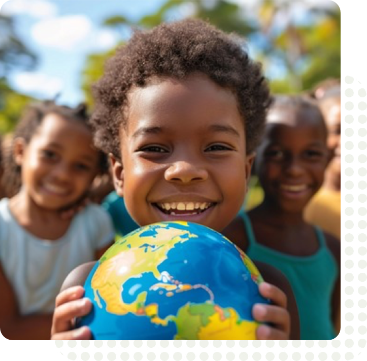 children with globe